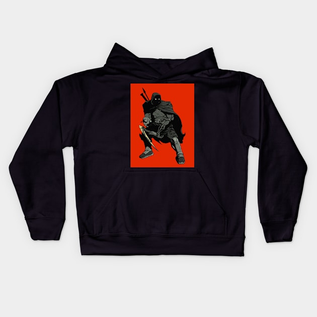 Arcturius-9, Grave Determination Kids Hoodie by paintedmonk